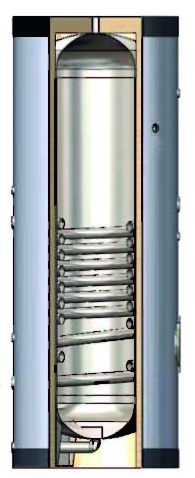 Accumuli per ACS in INOX, mono serpentina
